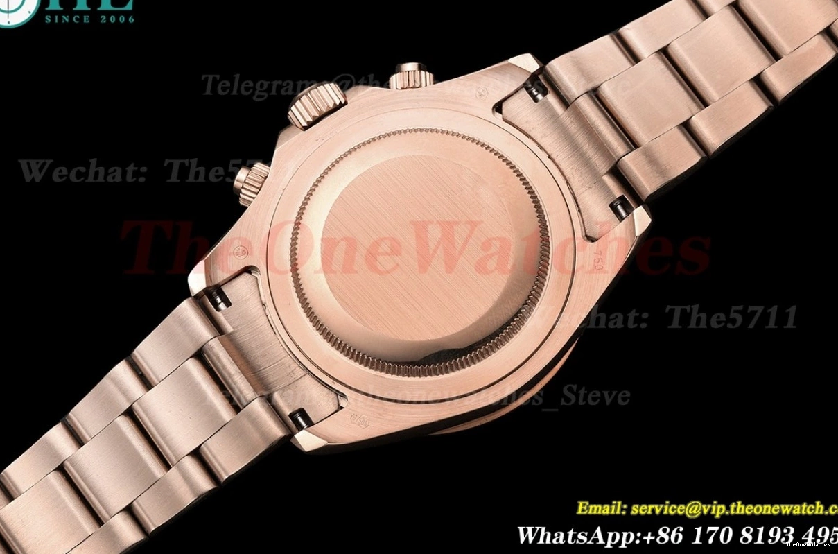 Black RG 40mm A3836 RG Gold Daytona GDF 0101